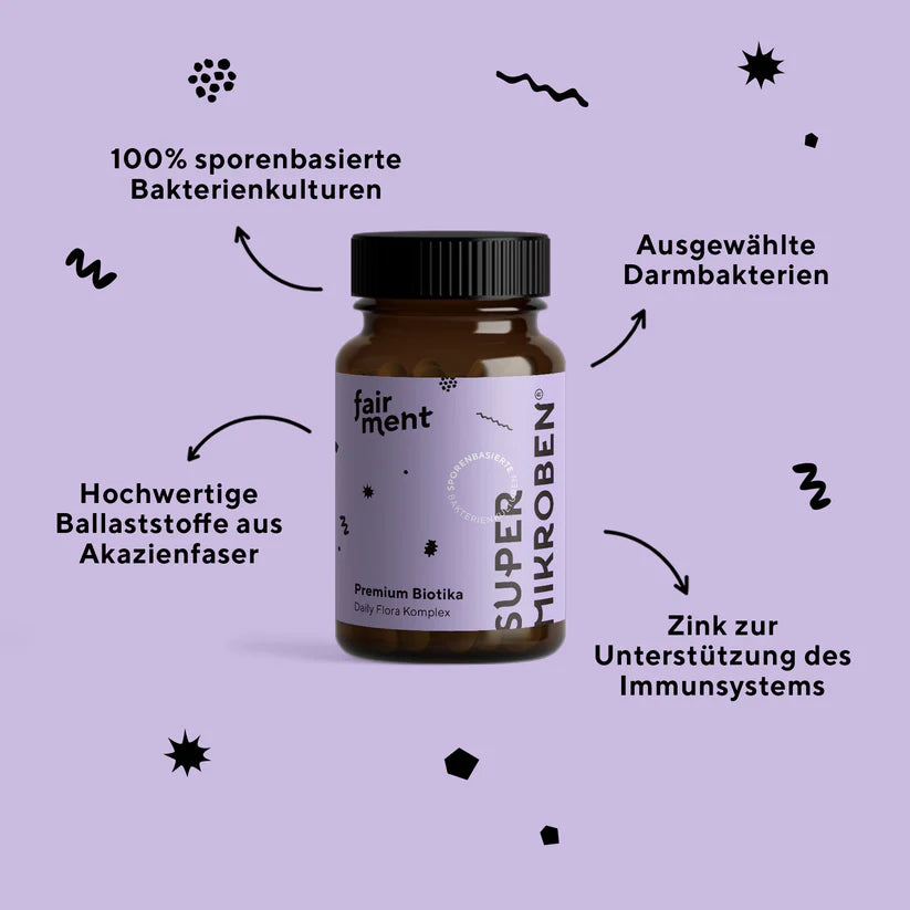 Fairment SuperMikroben - Premium-Biotika 60 Kapseln-Natur-Live