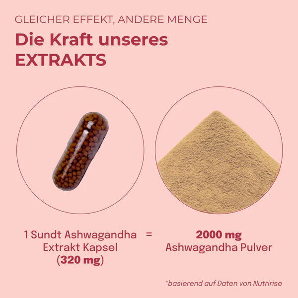 Sundt Ashwagandha Kapseln 60 Stück-Natur-Live